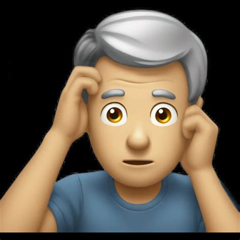 Puzzled man scratching head emoji | AI Emoji Generator