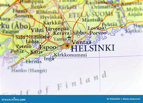 Helsinki Europe Map