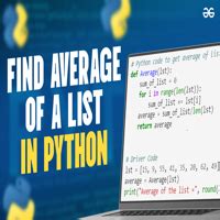 Python How to Find Average 的图像结果