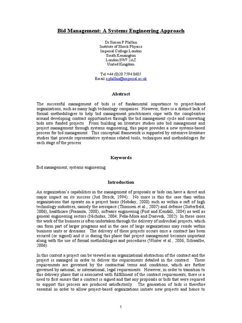 Image result for Bid Management Approach Framework