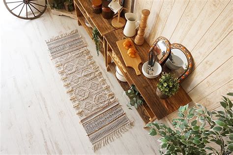 CASTLE - BLOCK PRINTED COTTON FLOOR RUG RUNNER – Art Avenue