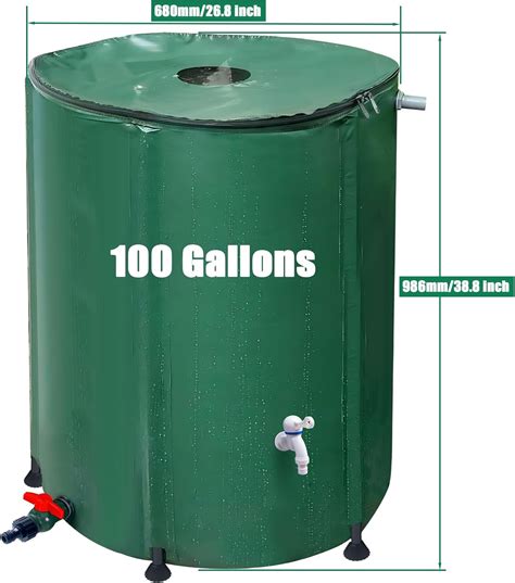 LuckySlycyc 100 Gallon Rain Water Collection Barrel, Collapsible India ...