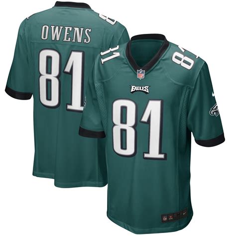 Terrell Owens Philadelphia Eagles Game Retired Player Jersey - Midnight ...