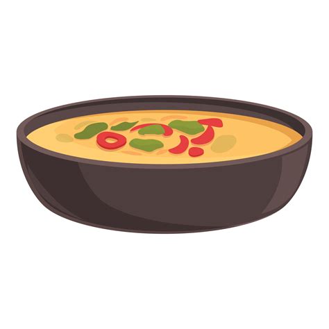 Vegetable soup icon cartoon vector. Dish food 14351432 Vector Art at Vecteezy
