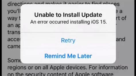 Image result for Problem Installing iOS 15 On iPad