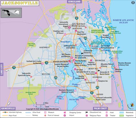 zip code map jacksonville fl