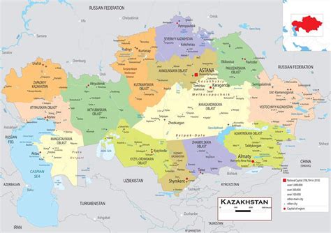 Map Of Kazakhstan