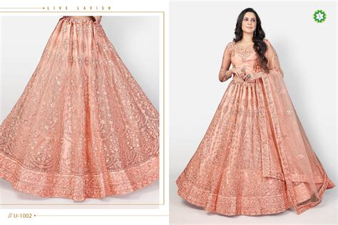 Light Peach 1002 Lehenga Choli With Dupatta Designer Collection