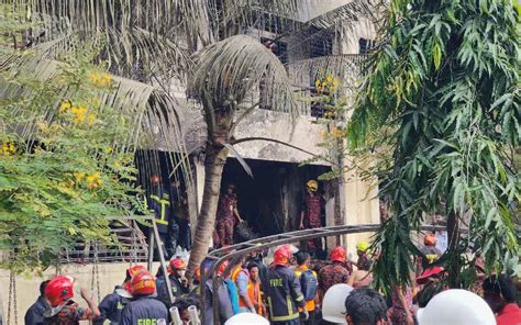 Bangladesh Air Force training aircraft crashes atop school building; 16 ...