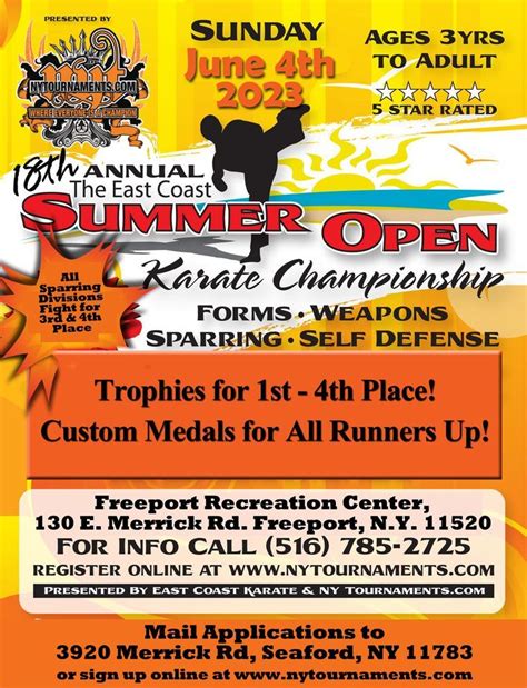 East Coast Summer Open Registration is open, The Freeport Recreation ...