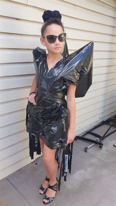 TRASH BAG GLAM FASHION | Recycled dress, Upcycled fashion, Fashion