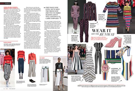 Fashion Magazine Spread Layout