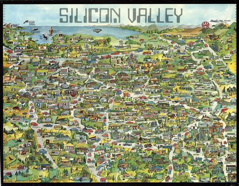 Silicon Valley in 1982 - Rare & Antique Maps