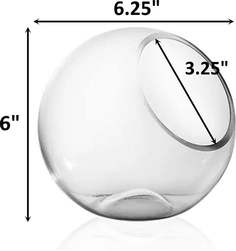 Buy CYS EXCEL Glass Slant Cut Bubble Bowl (H-6 W-6.25) | Multiple Size ...