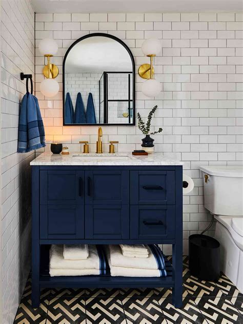 Black Bathroom Vanity With Blue Easy IKEA Makeover: DIY Painted