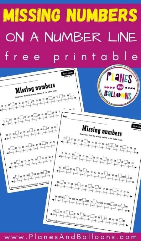 Missing Number Number Line Excel Worksheet 的图像结果