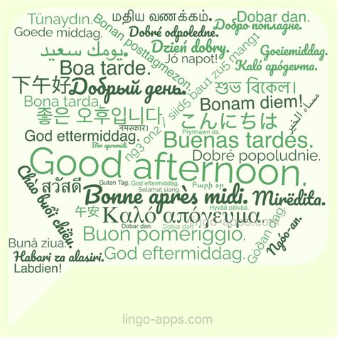 How to Say "Good Afternoon" in 50 Different Languages? - LingoCards ...