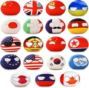 HOMKT 19PCS Countryballs Plushies Country Ball Plushies Polandball ...