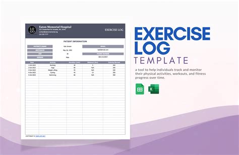 Exercise Log Excel Template 的图像结果