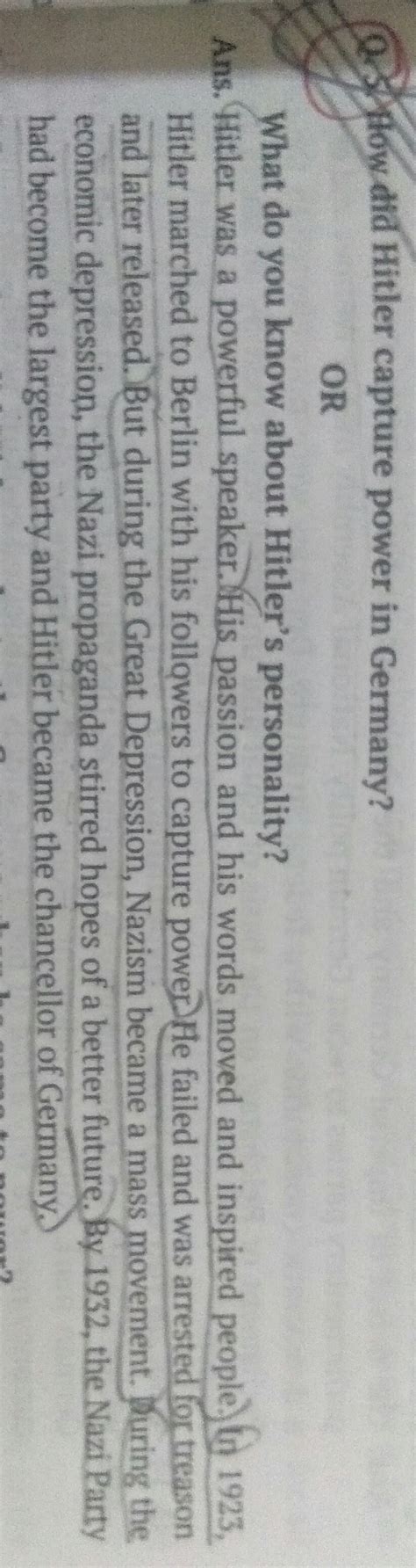 explain the causes which led to the rise of hitler in germany - Brainly.in