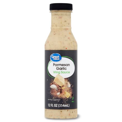 Great Value Parmesan Garlic Wing Sauce, 12 Fl Oz