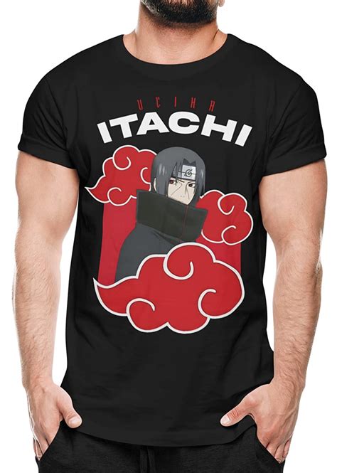 Tenebrose Anime Naruto Itachi Uchiha t Shirts for Men Half Sleeves ...