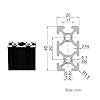 Buy Mssoomm 2 Pack 2040 Aluminum Extrusion Profile Length 47.24 inch ...