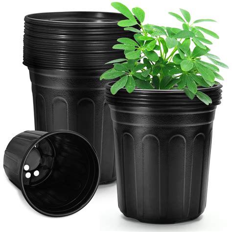 Amazon.com: RAOOKIF 1 Gallon Nursery Pots, Flexible 1 Gallon Pots for ...