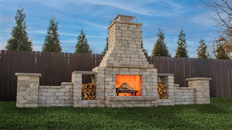 Outdoor Fireplace Kits Belgard at Katie Eliott blog