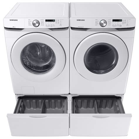 Samsung 4.5-cu ft High Efficiency Stackable Front-Load Washer (White ...