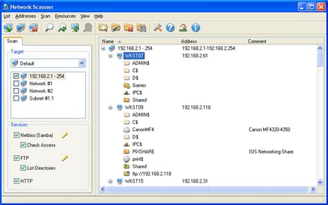 Windows Network Scanner 的图像结果