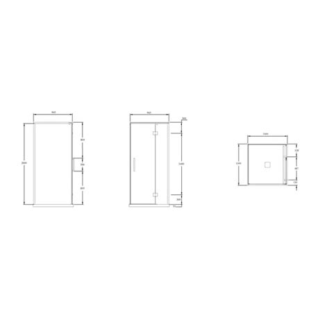 BIM objects - Free download! Kado Lux Shower System 1000x1000 Centre ...