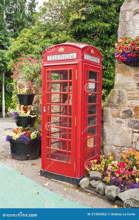 Red English Telephone Booth Stock Photo - Image of daylight, outdoor ...
