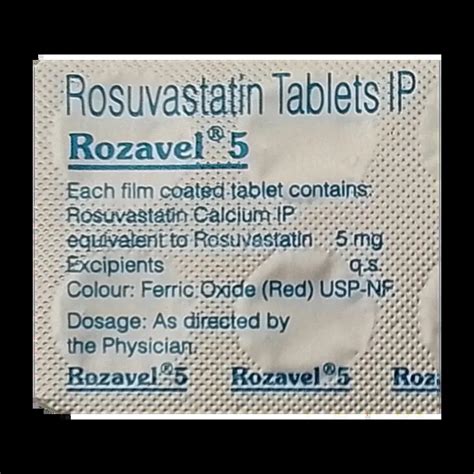 ROZAVEL 5MG TABLET 10'S Price, Uses, Side Effects & Substitutes | Medkart