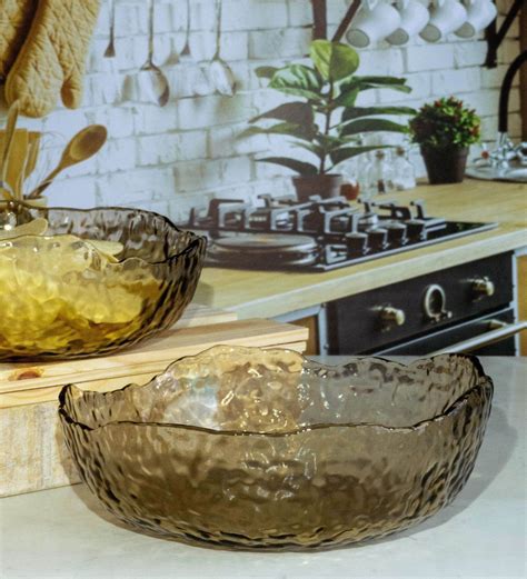 Buy Serene Glass Serving Bowl (Set of 2) by Goodhomes at 53% OFF by ...