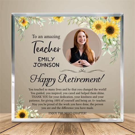 Teacher Retirement Gifts, Appreciation Gift for Retired Teacher ...