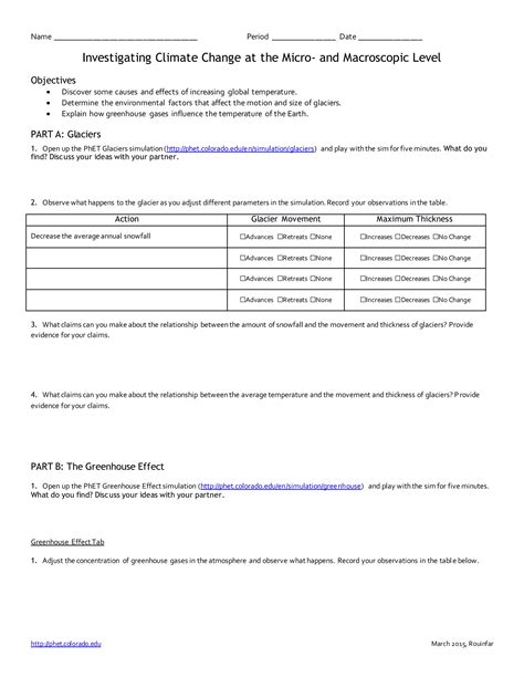 Climage change glaciers_greenhouseeffect_activity | DOCX