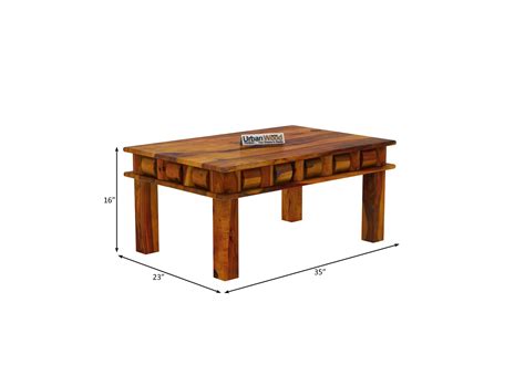 Buy Hover Coffee Table ( Honey Finish ) Online in India | UrbanWood