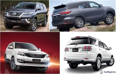 Comparison: Toyota Fortuner Old vs New » Car Blog India