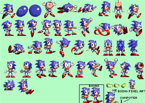 Pixilart - sonic 1 sprites update 7(MODIFIED) by LM-media