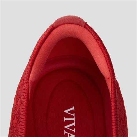 Square-Toe Bow Ballerina Flats (Margaret), RUBY RED WOVEN, EU38 | VIVAIA