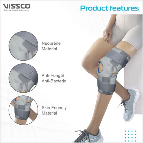 Buy Neoprene Hinged Patella Knee Brace Online – Vissco Next