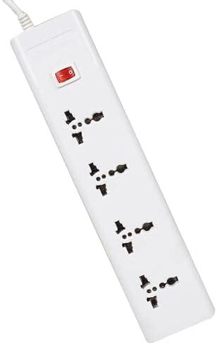 FRONTECH Extension Cord with 4 Indian and 2 Universal Sockets ...
