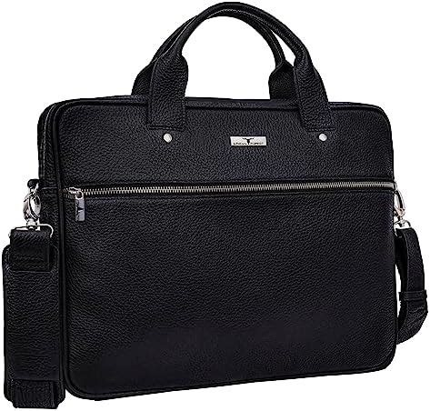 Buy URBAN FOREST Xander Black Leather Messenger Bag for Men at Amazon.in