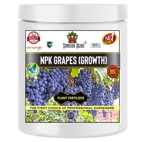 Sansar Agro® NPK for Grapes Growth (200 gm), Essential NPK Fertilizer ...