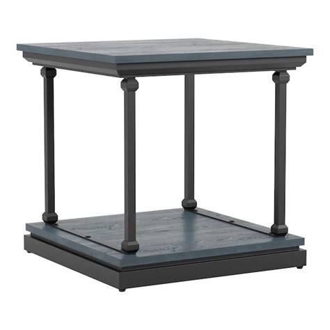 Furniture of America Willets 2-Piece Rustic Antique Blue Accent Table ...