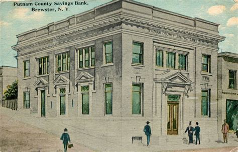 A View Of The Putnam County Savings Bank, Brewster, New York NY 1912 | eBay