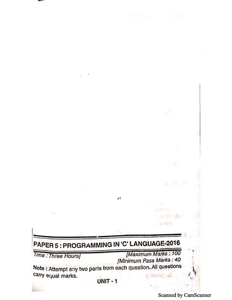 Master Programming.in - C Language Question Paper 2016 - Master Of ...