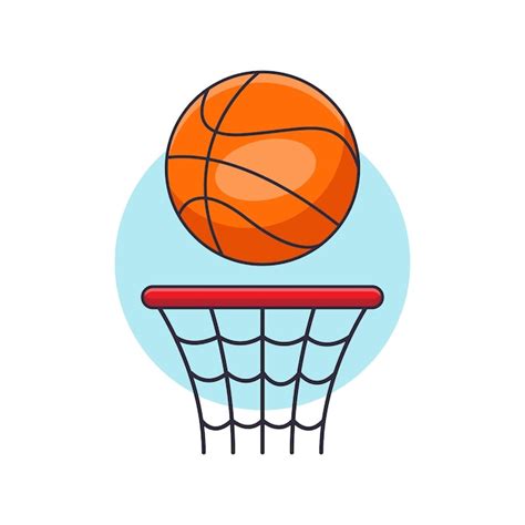 Basketball cartoon vector illustration | Premium Vector