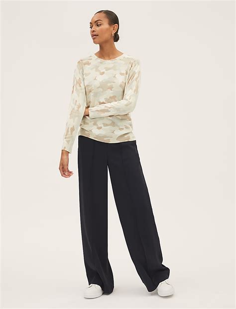 Buy Supersoft Camo Crew Neck Jumper at Marks & Spencer